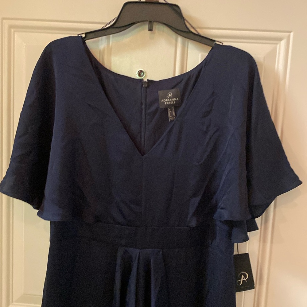 Adrianna Papell NWT Evening Gown/Formal Dress, full length maxi, size 16, Navy